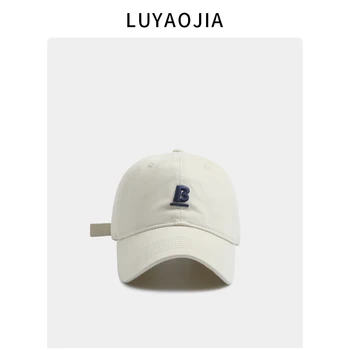 Летняя новая кепка с буквой B, Женская мягкая бейсболка, универсальная бейсболка, солнцезащитная шляпа
